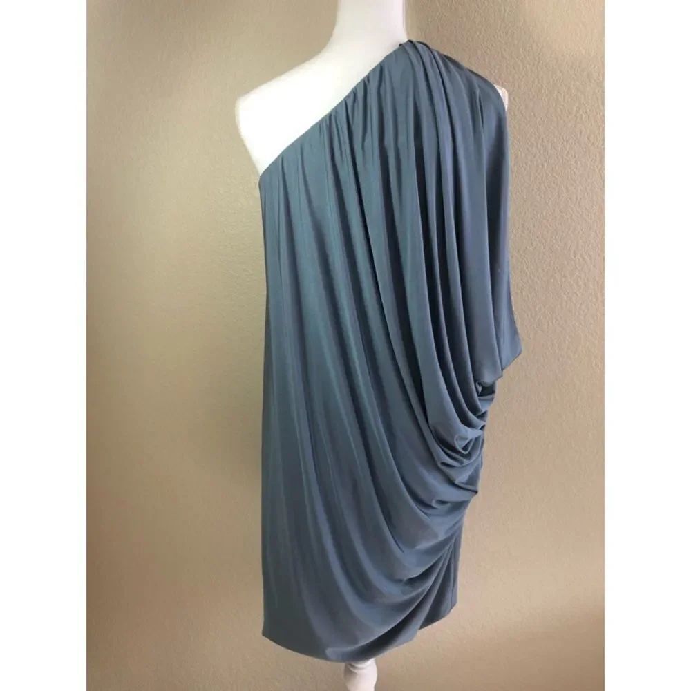 Maggy London One Shoulder Grecian Dress Size 4